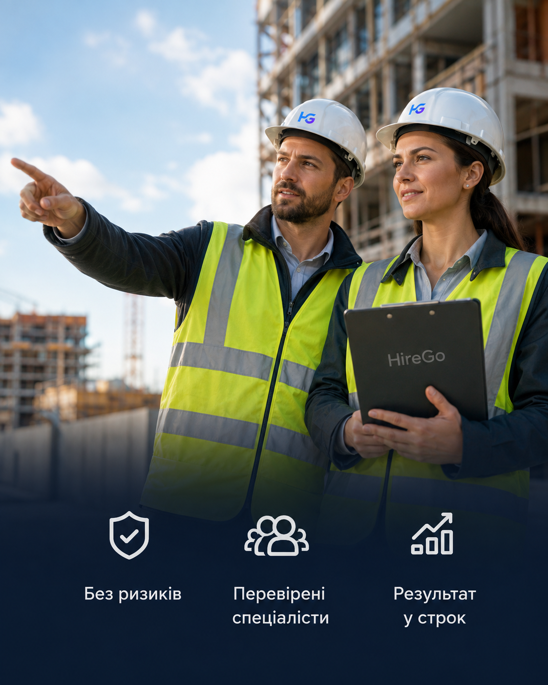 Перевірені фахівці HireGo на будівництві